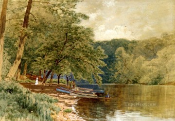 Rowboats for Hire Alfred Thompson Bricher Oil Paintings